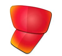 Saucer Verres de rechange haut de gamme pour lunettes de soleil Oakley Gascan Small, Haute défense - Rouge feu polarisé, taille unique