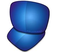 SAUCER Verres de rechange haut de gamme pour lunettes de soleil Oakley Holbrook Mix OO9384 | Holbrook Mix Low Bridge Fit OO9385 Lunettes de soleil haute défense - Bleu nuit polarisé