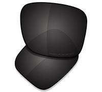 SAUCER Verres de rechange haut de gamme pour lunettes de soleil Oakley Holbrook XL OO9417 High Defense - Noir carbone polarisé