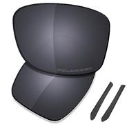 Saucer Verres de rechange haut de gamme pour lunettes de soleil Oakley Jupiter Squared OO9135 haute définition - Noir polarisé