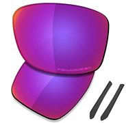 Saucer Verres de rechange haut de gamme pour lunettes de soleil Oakley Jupiter Squared OO9135 haute définition - Midnight Sun Polarisés