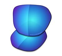 Saucer Verres de rechange haut de gamme pour lunettes de soleil Oakley Latch Beta OO9436, Bleu glacier polarisé, taille unique