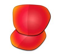 Saucer Verres de rechange haut de gamme pour lunettes de soleil Oakley Latch Beta OO9436, Rouge de feu polarisé, taille unique
