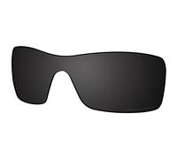 Saucer Verres de rechange haut de gamme pour lunettes de soleil Oakley Oil Rig, Noir carbone polarisé, Taille unique