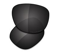 Saucer Verres de rechange haut de gamme pour lunettes de soleil Oakley Reedmace OO9126 | Reedmace Low Bridge Fit OO9126F, Haute défense - Noir carbone polarisé, taille unique