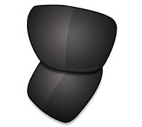 SAUCER Verres de rechange haut de gamme pour lunettes de soleil Oakley Sylas OO9448 | Sylas Low Bridge Fit OO9448F Lunettes de soleil haute défense - Noir carbone polarisé