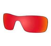 Saucer Verres de rechange haut de gamme pour lunettes de soleil Oakley Turbine Rotor OO9307 High Defense - Rouge feu polarisé