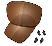 Saucer Verres de rechange haute définition pour lunettes de soleil Oakley Drop Point OO9367 - Marron ambré polarisé