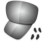 Saucer Verres de rechange haute définition pour lunettes de soleil Oakley Drop Point OO9367 - Métal chromé polarisé
