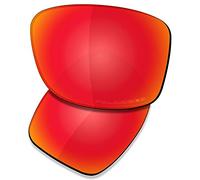 Saucer Verres de rechange haute définition pour lunettes de soleil Oakley Jupiter Carbon OO9220 Rouge feu polarisé