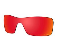 Saucer Verres de rechange pour lunettes de soleil Oakley Batwolf OO9101, Rouge feu polarisé, Taille unique