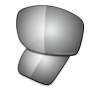 Saucer Verres de rechange pour lunettes de soleil Oakley Gibston XL OO9470, Métal chromé polarisé, taille unique