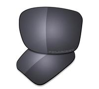 Saucer Verres de rechange pour lunettes de soleil Oakley Heliostat OO9231, Bouclier noir polarisé, taille unique