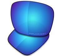 Saucer Verres de rechange pour lunettes de soleil Oakley Holbrook XXL Asian Fit OO9487F, Bleu glacier polarisé, taille unique