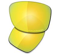 Saucer Verres de rechange pour lunettes de soleil Oakley Jupiter Squared, (High Definition - 24k Gold Polarized), Taille unique
