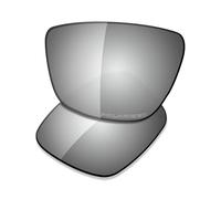 Saucer Verres de rechange pour lunettes de soleil Oakley Leffingwell OO9100, Haute défense - Métal chromé polarisé, taille unique