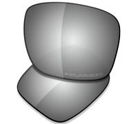 Saucer Verres de rechange pour lunettes de soleil Oakley Plantaris OO9437, Métal chromé polarisé, taille unique