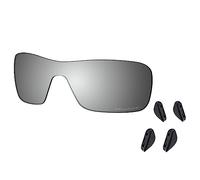 Saucer Verres de rechange pour lunettes de soleil Oakley Turbine Rotor, (High Definition - Chrome Metal Polarized), Taille unique