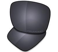 Saucer Verres de rechange pour lunettes Oakley Holbrook RX OX8156 54 mm, Bouclier noir polarisé, taille unique