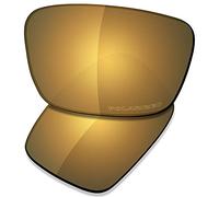 Saucer Verres de rechange premium pour lunettes de soleil Oakley Fuel Cell OO9096, High Defense - Bronze doré polarisé., Taille unique