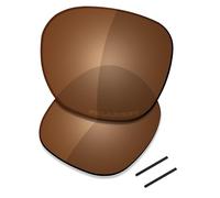 Saucer Verres et chaussettes de rechange pour lunettes de soleil Oakley Pitchman R OO9439, Haute défense - Marron ambré polarisé, taille unique
