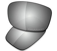 SAUCER Verres et plaquettes de nez de rechange haut de gamme pour lunettes de soleil Oakley Fives (4+1) Squared OO9238 | Fives Squared Low Bridge Fit OO9214 lunettes de soleil haute définition - Métal