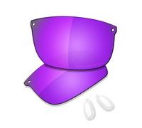 Saucer Verres et plaquettes de nez de rechange pour lunettes de soleil Oakley Carbon Blade OO9174, Violet violet polarisé, taille unique