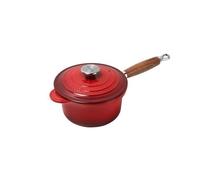 Saucier Le Creuset 18cm Cerise - Fonte émaillée - Capacité généreuse - Compatible induction et four