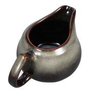 Saucière à Lait en Céramique Noire 250ml pour Restaurant