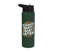 Saucière amusante pour Thanksgiving Stainless Steel Insulated Water Bottle