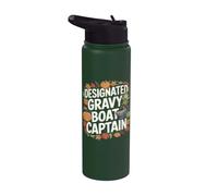 Saucière amusante pour Thanksgiving Stainless Steel Insulated Water Bottle