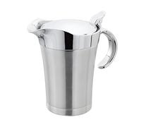 Saucière avec couvercle pour sauce et sauce | Acier inoxydable, 750 ml, isolation à double paroi | Serveur portable pour cuisine, vacances, anniversaire et fête | Pichet à sauce thermique pour les