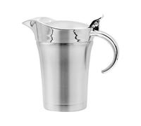 Saucière, bocaux de service de grande capacité, saucière en acier inoxydable de taille standard avec bec verseur, accessoire de cuisine et de salle à manger avec finition élégante, ensemble de