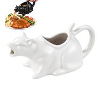 Saucière Chat Qui Vomit, 250ML Pichet Sauce Chat avec Bec Verseur & Anses