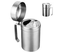 Saucière en Acier Inoxydable, 550 ml Saucière Thermique, Saucière Isotherme avec Couvercle à Charnière, Pot à Sauce Thermo, Thermo Saucière pour Servir la Sauce, la Srème à la Sanille à la Maison