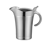Saucière en Acier Inoxydable Isolier Socle Bol à Sauce avec Couvercle pour Cuisine Restaurant BBQ (Argent) (750ml)