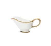 Saucière en céramique avec poignée - Récipient à sauce décoratif pour steak de bœuf et bouillon - Idéal pour les fêtes et les occasions spéciales