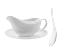 Saucière en Céramique Blanche 200ml, Mini Pichet à Bec Verseur