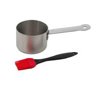 Saucière en inox avec pinceau Barbecook