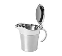 Saucière Isolée en Acier Inoxydable 450ml, Argenté, pour Restaurants