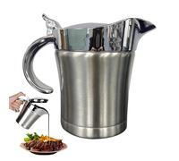 Saucière isolée - Pot en métal poli, couvercle résistant aux fuites, récipient à sauce thermique, récipient verseur portable | Pour la cuisine domestique, une utilisation sur une table, un restaurant