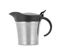 Saucière isotherme - 450 ml - Pichet thermique en acier inoxydable avec couvercle, pot de service pour crème pâtissière, sauce buffet, salade, mariage, fête, cuisine, restauration, hôtel