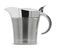 Saucière isotherme en acier inoxydable argenté avec couvercle à charnière Capacité env. 0,5 l