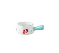 Saucière Mini pichet à café et lait avec poignée, pot sauce en céramique bouche pointue Saucière(Blue)