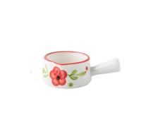 Saucière Mini pichet à lait avec poignée, pot sauce en céramique bouche pointue, récipient crème café(Blanc)