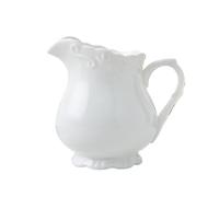 Saucière Pichet à lait blanc en relief 1000ml céramique for sauce, saucière, for cuisine, restaurant, hôtel