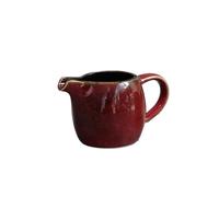 Saucière Pichet à lait créatif en céramique avec poignée multicolore, for la maison, le restaurant, pot d'assaisonnement, saucière, 80 ml(Red)