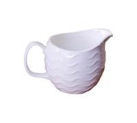 Saucière Pichet à lait en céramique motif ondulé simple, 300 ml, tasse for petit-déjeuner, pot sauce