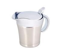 Saucière Thermique, Saucière en Acier Inoxydable, Récipient à Sauce Isotherme, Saucière Isotherme à Double Paroi, Saucière, Saucière avec Couvercle, pour Dîners, Jus, Sauce