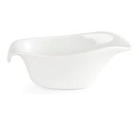 Lot de 6 saucières 85 ml en porcelaine blanche Blanc